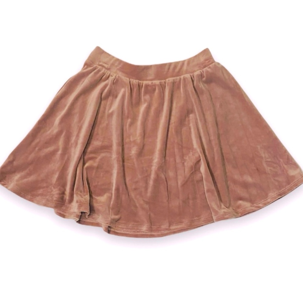 NWOT Pink Rose Girls Velvet Skirt Small